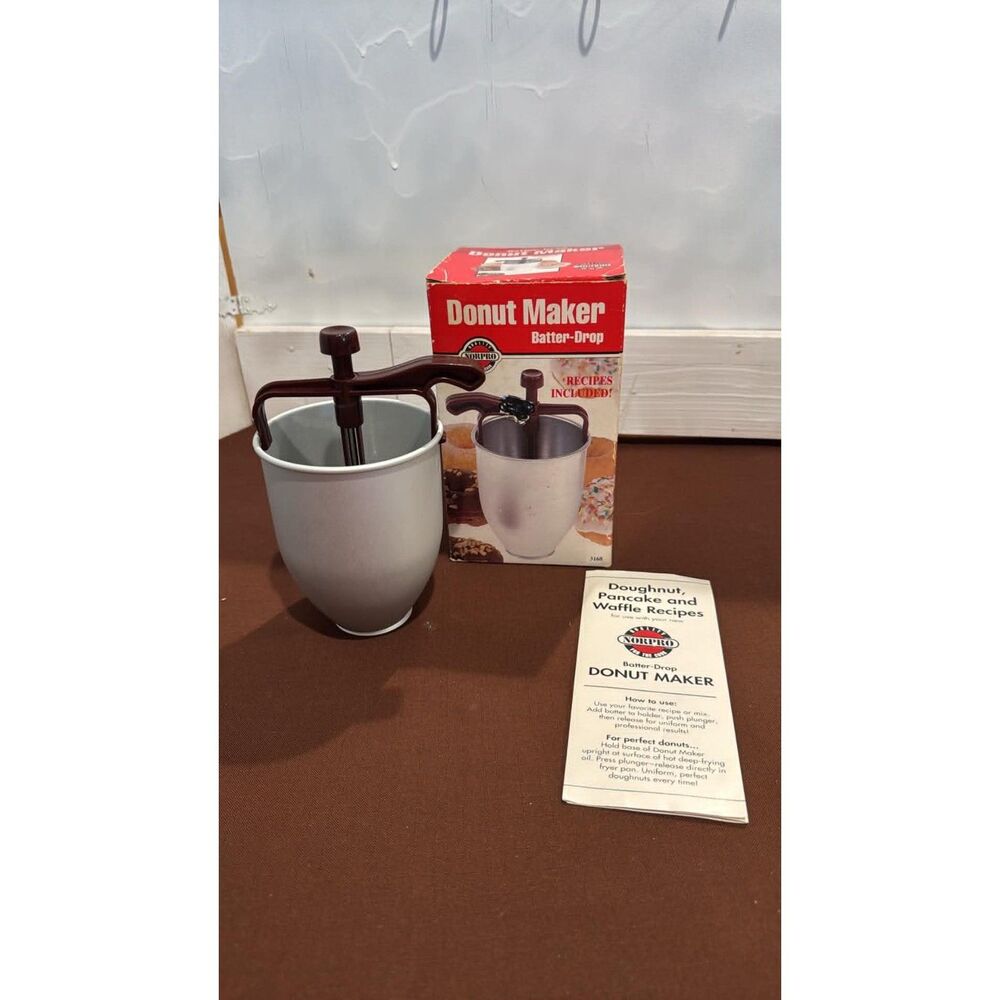 Norpro Batter Drop Donut Maker 2 Cups #3168 Pancake Waffle Recipes